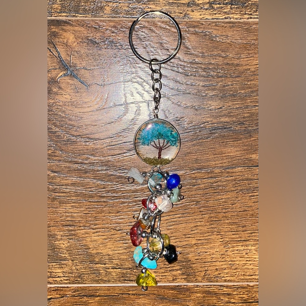 Tree Bead Keychain